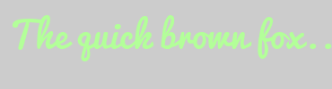 Image with Font Color B3FF99 and Background Color CCCCCC